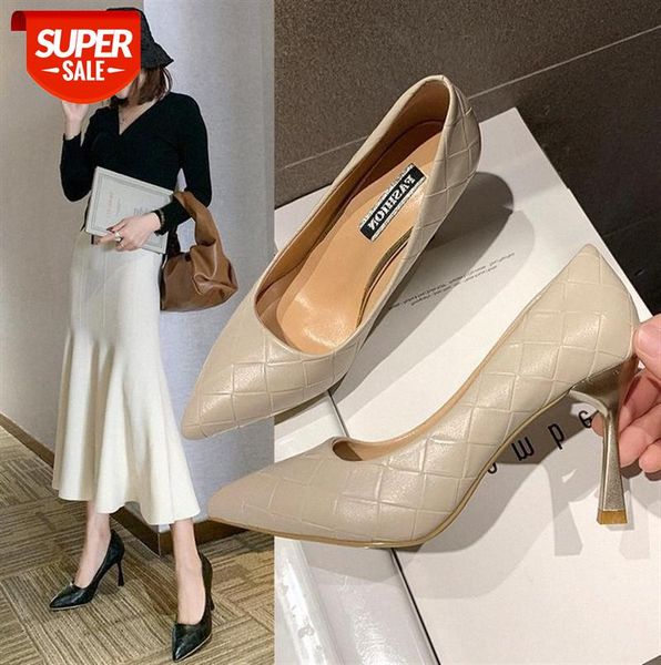 high-heeled fashion single shoes women's pointed toe plaid work professional pure color shallow mouth stiletto 8cm #dm6j, Black
high-heeled fashion single shoes women's pointed toe plaid work professional pure color shallow mouth stiletto 8cm #dm6j, Black