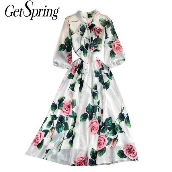 getspring women dress bow lantern sleeve printing chiffon dresses plus size vintage flower girl 210601, Black;gray
getspring women dress bow lantern sleeve printing chiffon dresses plus size vintage flower girl 210601, Black;gray