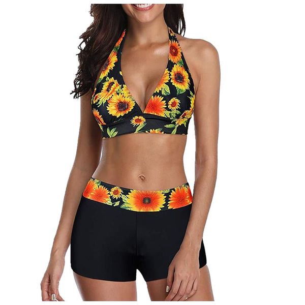 dos piezas de cintura alta split bikini playa traje baño las mujeres moda impresión digital women's swimwear, White;black
dos piezas de cintura alta split bikini playa traje baño las mujeres moda impresión digital women's swimwear, White;black