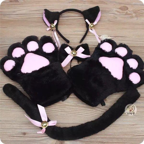 five fingers gloves 5 pcs set anime cat ear tail tie coffee shop maid cosplay role play kitten costume party halloween carnival whole, Blue;gray
five fingers gloves 5 pcs set anime cat ear tail tie coffee shop maid cosplay role play kitten costume party halloween carnival whole, Blue;gray