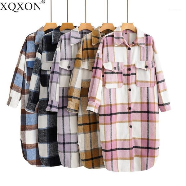 autumn winter women black plaid long coat jacket casual warm overcoat fashion pink coats women's wool & blends
autumn winter women black plaid long coat jacket casual warm overcoat fashion pink coats women's wool & blends