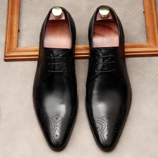 dress shoes men's leather genuine oxford men fashion black wedding business office formal mens 
dress shoes men's leather genuine oxford men fashion black wedding business office formal mens
