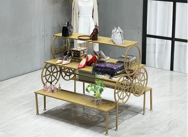hangers & racks golden display rack, running platform, trapezoidal landing shelf in zhongdao, multi-storey shoe rack clothing store c
hangers & racks golden display rack, running platform, trapezoidal landing shelf in zhongdao, multi-storey shoe rack clothing store c