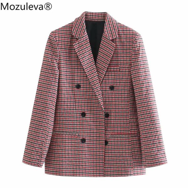 women's suits & blazers mozuleva 2021 office ladies plaid blazer jacket women casual double-breasted sashes suit female slim outwear, White;black
women's suits & blazers mozuleva 2021 office ladies plaid blazer jacket women casual double-breasted sashes suit female slim outwear, White;black