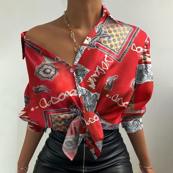 women's blouses & shirts office ladies turn-down collar long sleeve casual women fashion printing slim spring blouse button s, White
women's blouses & shirts office ladies turn-down collar long sleeve casual women fashion printing slim spring blouse button s, White
