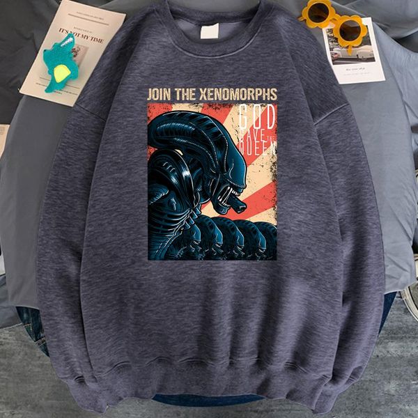 men's hoodies & sweatshirts man join the xenomorphs print long sleeve loose pocket pullover hoody anime manga punk style men streetwear, Black
men's hoodies & sweatshirts man join the xenomorphs print long sleeve loose pocket pullover hoody anime manga punk style men streetwear, Black