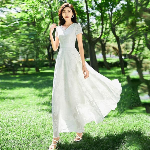 women's fur & faux chiffon long dress summer 2021 white fairy style swing and ankle skirt show thin super, Black
women's fur & faux chiffon long dress summer 2021 white fairy style swing and ankle skirt show thin super, Black