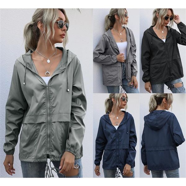 women's jackets 2021 women autumn spring zipper streetwear tactical waterproof windbreaker female hooded hip-hop pilot windproof coats, Black;brown
women's jackets 2021 women autumn spring zipper streetwear tactical waterproof windbreaker female hooded hip-hop pilot windproof coats, Black;brown