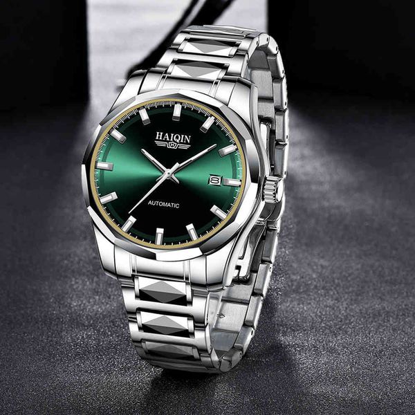 for clock haiqin men automatic luxury casual military gentlemen s mechanical 2021 steel waterproof relogio masculino, Slivery;brown
for clock haiqin men automatic luxury casual military gentlemen s mechanical 2021 steel waterproof relogio masculino, Slivery;brown