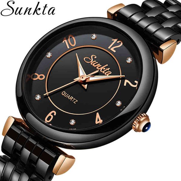 sunkta women watches luxury brand gift black ladies watch fashion/dress wristwatch waterproof simple style reloj mujer 210517, Slivery;brown
sunkta women watches luxury brand gift black ladies watch fashion/dress wristwatch waterproof simple style reloj mujer 210517, Slivery;brown