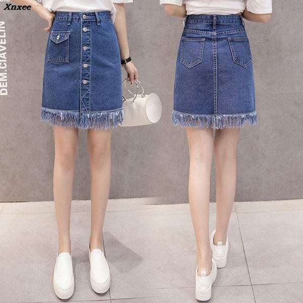 skirts 2021 spring summer women mini denim skirt high waist tassel a-line jeans elegant single breasted xnxee, Black
skirts 2021 spring summer women mini denim skirt high waist tassel a-line jeans elegant single breasted xnxee, Black