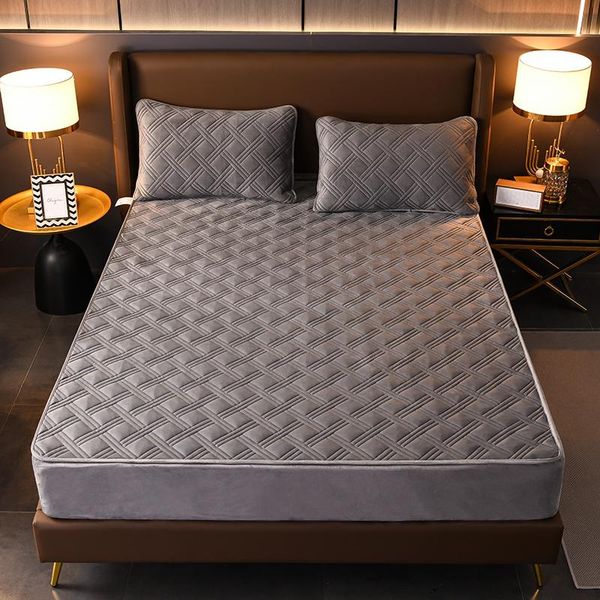 sheets & sets velvet thicken quilted linens solid color bed fitted sheet queen king double cover not including case
sheets & sets velvet thicken quilted linens solid color bed fitted sheet queen king double cover not including case