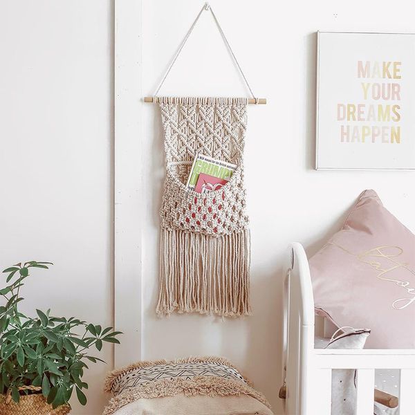 tapestries home decor wall mount cotton rope woven macrame hanging pocket tapestry bedroom mail holder handmade save space crafts office
tapestries home decor wall mount cotton rope woven macrame hanging pocket tapestry bedroom mail holder handmade save space crafts office
