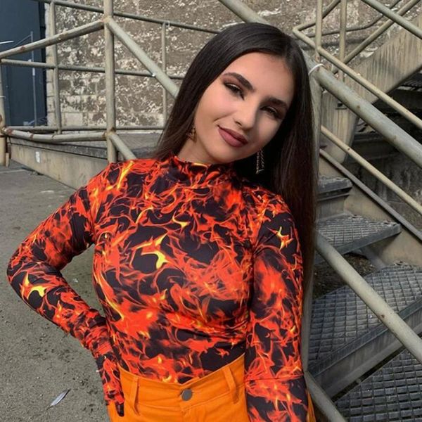 autumn flame print bodysuit women turtleneck fitness festival body fashion long sleeve with gloves bodysuits party rave women's jumpsui, Black;white
autumn flame print bodysuit women turtleneck fitness festival body fashion long sleeve with gloves bodysuits party rave women's jumpsui, Black;white