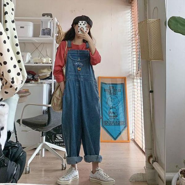 missme kawaii jeans denim women pant blue overalls letter embroidery loose long cute baggy pants vintage pockets streetwear, Black;white
missme kawaii jeans denim women pant blue overalls letter embroidery loose long cute baggy pants vintage pockets streetwear, Black;white