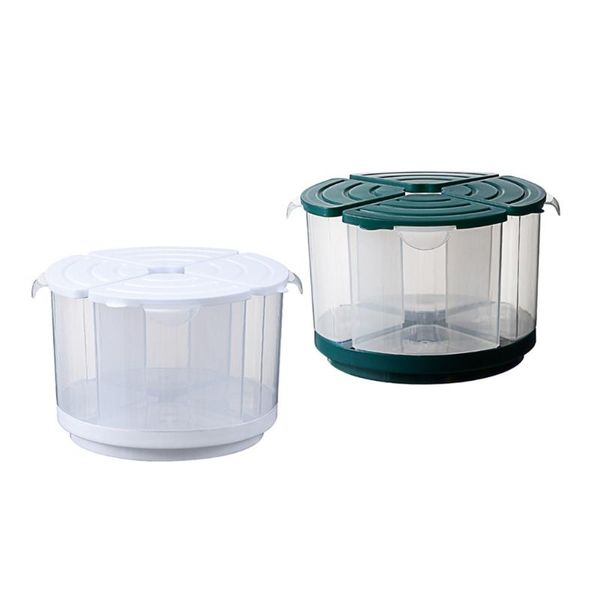 storage bottles & jars green/white cereal container with good sealing stable anti slip household food grid separation design
storage bottles & jars green/white cereal container with good sealing stable anti slip household food grid separation design