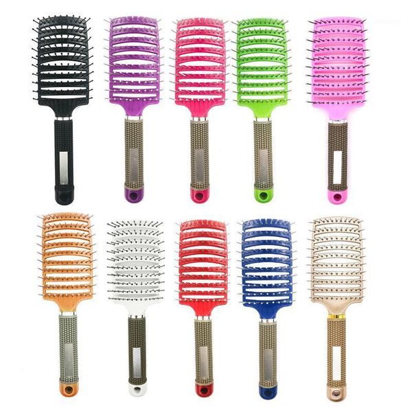 professional curved vented styling hair brush barber hairdressing tools fast drying detangling massage brushes1, Silver
professional curved vented styling hair brush barber hairdressing tools fast drying detangling massage brushes1, Silver