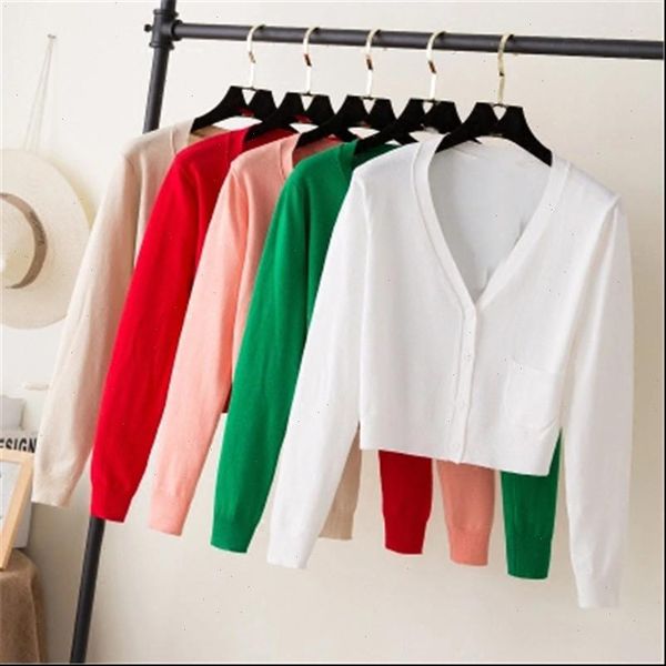 ladies short cardigan women sweaters v neck long sleeve cotton cropped thin coat feminino spring knitwear for, White;black
ladies short cardigan women sweaters v neck long sleeve cotton cropped thin coat feminino spring knitwear for, White;black