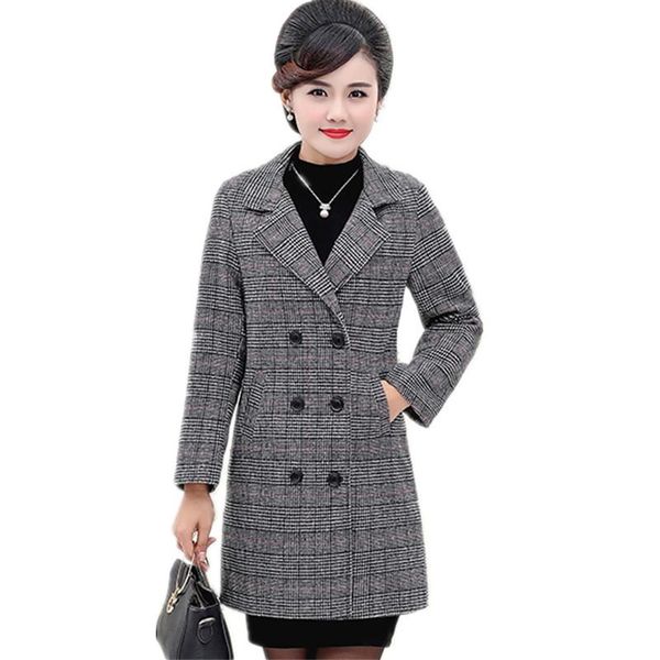 women's wool & blends trending products 2021 woolen coat womens lattice jacket autumn clothing outerwear leisure suit stylish clothes 1, Black
women's wool & blends trending products 2021 woolen coat womens lattice jacket autumn clothing outerwear leisure suit stylish clothes 1, Black