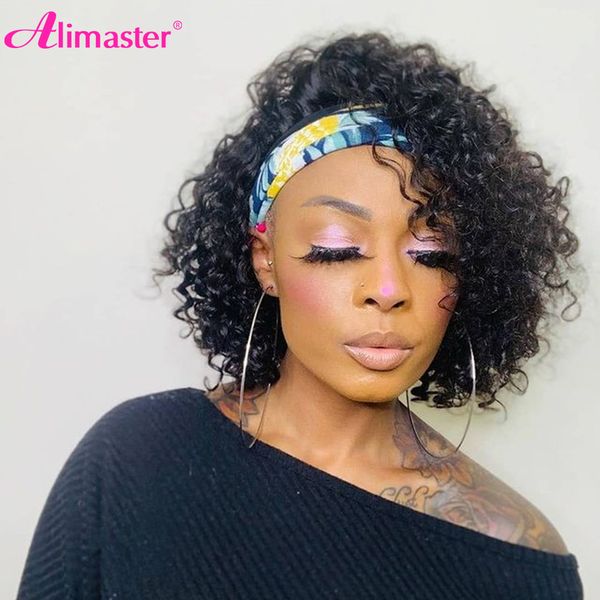 headband wig human hair short bob wig curly human hair wigs for women brazilian half deep wave wig bob glueless human hair, Black
headband wig human hair short bob wig curly human hair wigs for women brazilian half deep wave wig bob glueless human hair, Black
