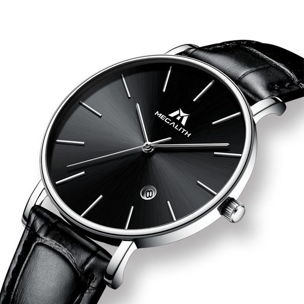 wristwatches megalith simple design black genuine leather watch mens waterproof date calendar business quartz wrist watches relogio masculin, Slivery;brown
wristwatches megalith simple design black genuine leather watch mens waterproof date calendar business quartz wrist watches relogio masculin, Slivery;brown