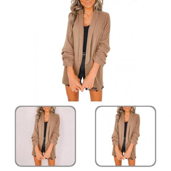 women's suits & blazers all match stylish leisure women blazer turn-down collar autumn jacket solid color for office, White;black
women's suits & blazers all match stylish leisure women blazer turn-down collar autumn jacket solid color for office, White;black