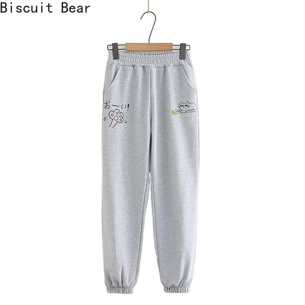 solid cartoon cat embroidery casual high waist pants 2021 spring women fashion long trousers ladies cotton straight sweatpants women's, Black;white
solid cartoon cat embroidery casual high waist pants 2021 spring women fashion long trousers ladies cotton straight sweatpants women's, Black;white