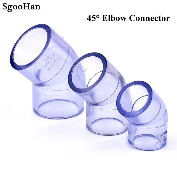 1pc i.d.20~110mm upvc transparent 45° elbow connector garden irrigation aquarium tank tube joints watering coulping adapter equipments
1pc i.d.20~110mm upvc transparent 45° elbow connector garden irrigation aquarium tank tube joints watering coulping adapter equipments
