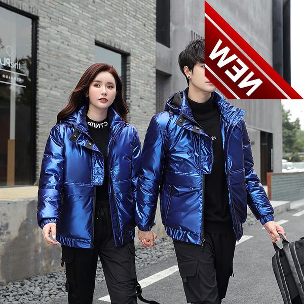 -30 degree winter fashion shiny white duck down couple parkas men's thicken warm jacket coats female hooded puffer jackets, Black
-30 degree winter fashion shiny white duck down couple parkas men's thicken warm jacket coats female hooded puffer jackets, Black