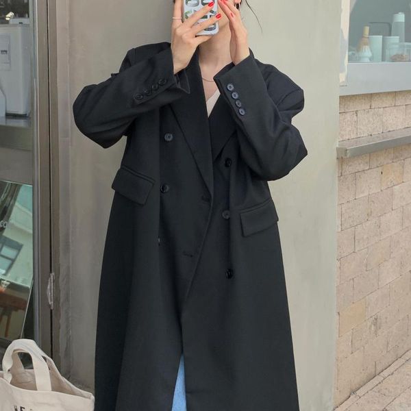 women's trench coats superaen 2021 autumn solid notched double breasted full casual suit coat long windbreaker women clothes, Tan;black
women's trench coats superaen 2021 autumn solid notched double breasted full casual suit coat long windbreaker women clothes, Tan;black