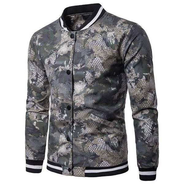 jacket fashion baseball snakeskin printed men autumn winter stand collar windbreaker slim mens coats and jackets men's, Black;brown
jacket fashion baseball snakeskin printed men autumn winter stand collar windbreaker slim mens coats and jackets men's, Black;brown