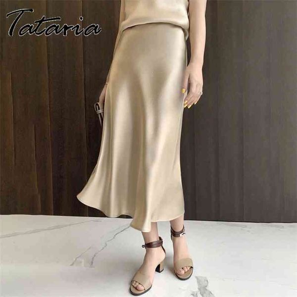 tataria silk satin skirts for women high waisted skirt women a-line elegant skirts summer pink midi skirt korean style 210721, Black
tataria silk satin skirts for women high waisted skirt women a-line elegant skirts summer pink midi skirt korean style 210721, Black