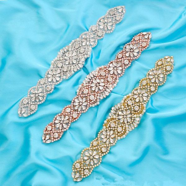 wedding sashes sesthfar rhinestones bridal silver crystal applique gold patches beaded sew on iron trim for dresses, White
wedding sashes sesthfar rhinestones bridal silver crystal applique gold patches beaded sew on iron trim for dresses, White