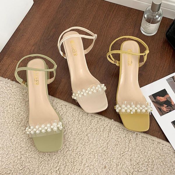 slippers square heel med shoes womens outdoor string bead slides fashion block summer luxury scandals rome pu basic hoof heels, Black
slippers square heel med shoes womens outdoor string bead slides fashion block summer luxury scandals rome pu basic hoof heels, Black