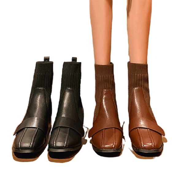 2021super fiber leather knitted socks and boots. high heeled martin boot. fashion elastic single boot. eu35-eu40, Black
2021super fiber leather knitted socks and boots. high heeled martin boot. fashion elastic single boot. eu35-eu40, Black