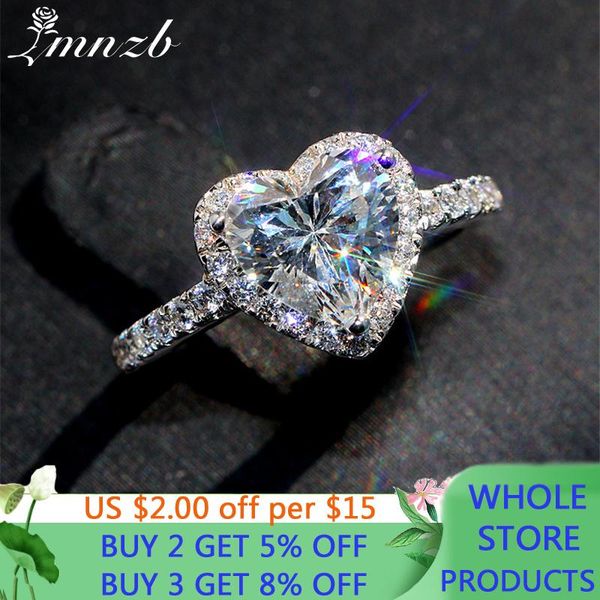 cluster rings lmnzb 100% original 925 sterling silver dazzling cz ring white heart love for women wedding fingers jewelry r09, Golden;silver
cluster rings lmnzb 100% original 925 sterling silver dazzling cz ring white heart love for women wedding fingers jewelry r09, Golden;silver