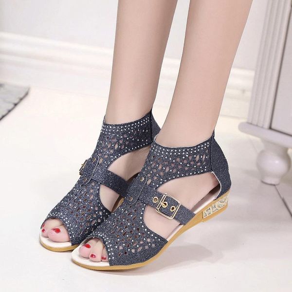 dress shoes woman rome sandals ladies crystal women's buckle peep toe women zip casual footwear female hollow out wedges plus size, Black
dress shoes woman rome sandals ladies crystal women's buckle peep toe women zip casual footwear female hollow out wedges plus size, Black