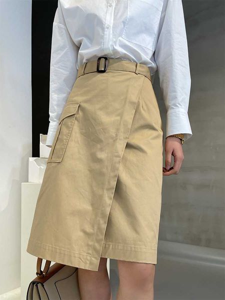 skirts oeuvre women skirt high waist a-line knee length korean style bottoms with belt, Black
skirts oeuvre women skirt high waist a-line knee length korean style bottoms with belt, Black