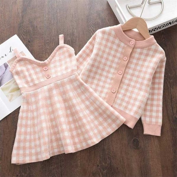 bear leader kids christmas sweet knitwear suits girls plaid sweaters coats suspender dress outfits princess clothes sets 211104, White
bear leader kids christmas sweet knitwear suits girls plaid sweaters coats suspender dress outfits princess clothes sets 211104, White