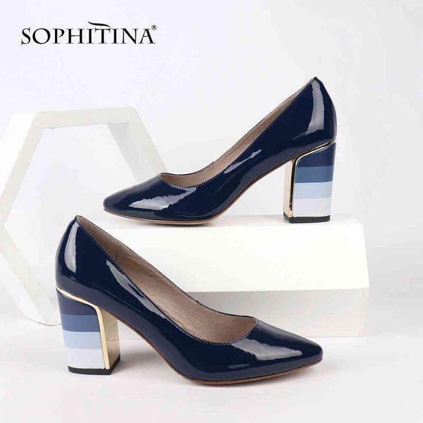 sophitina comfortable square heel pumps fashion round toe special design square heel shoes special women's pumps pc153 210513, Black
sophitina comfortable square heel pumps fashion round toe special design square heel shoes special women's pumps pc153 210513, Black