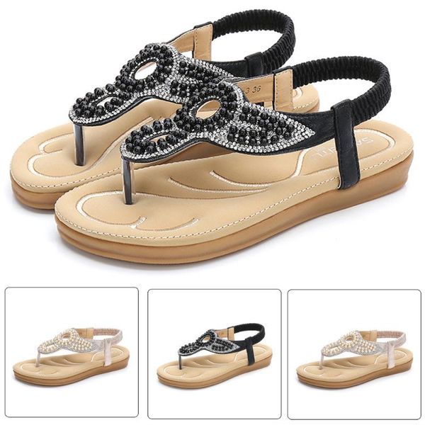 crystal flat elastic band shoes woman bohemia style flats flip flops women non-slip breathable sandals zapatos de mu, Black
crystal flat elastic band shoes woman bohemia style flats flip flops women non-slip breathable sandals zapatos de mu, Black