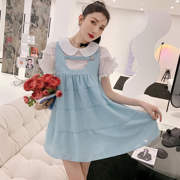 women blue dress round neck sleeveless loose fit female fashion summer arrivals 2e1913 210507, Black;gray
women blue dress round neck sleeveless loose fit female fashion summer arrivals 2e1913 210507, Black;gray