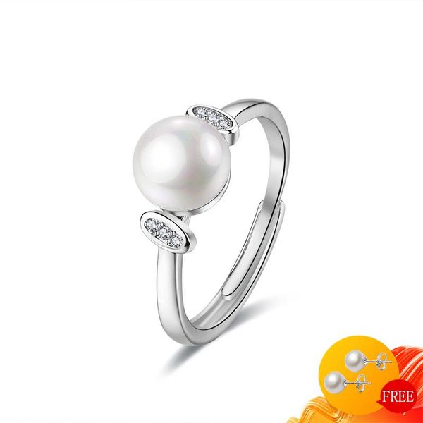 cluster rings fashion pearl ring 925 silver jewelry with zircon gemstone open finger for women wedding engagement party gift accessories, Golden;silver
cluster rings fashion pearl ring 925 silver jewelry with zircon gemstone open finger for women wedding engagement party gift accessories, Golden;silver