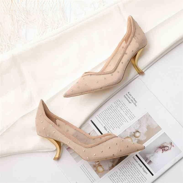 2021 polka dot kitten heels women pumps luxury brand designer mesh high shoes woman 6cm gold pointed toe lace, Black
2021 polka dot kitten heels women pumps luxury brand designer mesh high shoes woman 6cm gold pointed toe lace, Black