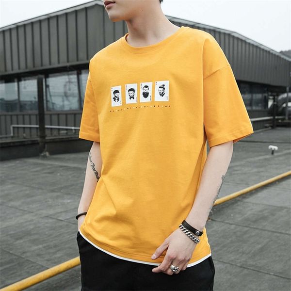 men's t-shirts short summer korean loose holiday two half sleeve t-shirt trend versatile shirt u4fa, White;black
men's t-shirts short summer korean loose holiday two half sleeve t-shirt trend versatile shirt u4fa, White;black