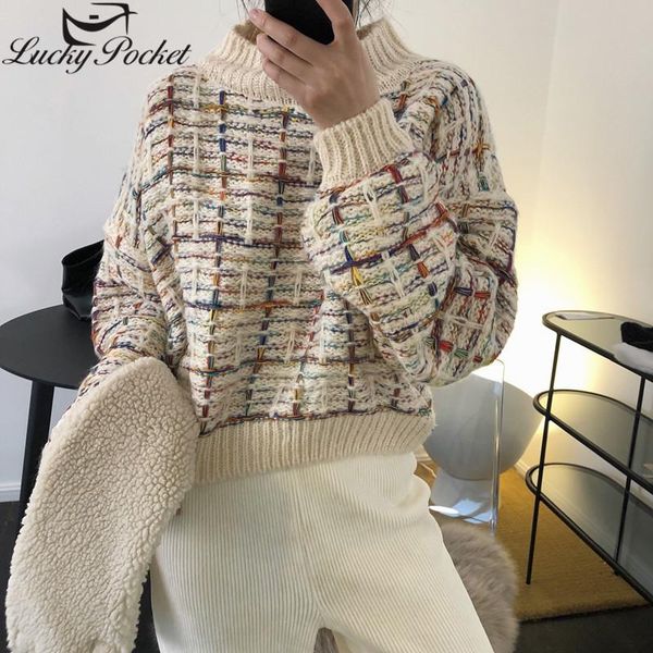 women's sweaters women winter fashion plaid hit color thick warm sweater female casual elegant pullovers ladies brand loose o-neck ml5, White;black
women's sweaters women winter fashion plaid hit color thick warm sweater female casual elegant pullovers ladies brand loose o-neck ml5, White;black
