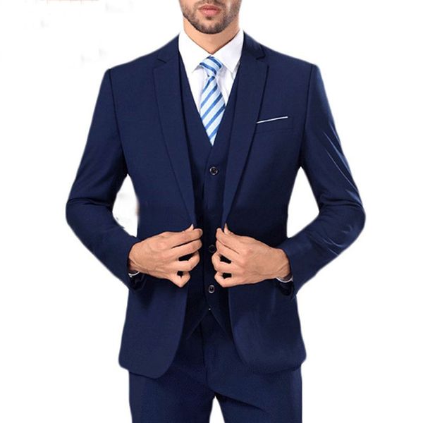 men's suits & blazers navy blue men for wedding groom tuxedo 3 piece jacket+pants+vest slim fit bunsiness man blazer prom suit ter, White;black
men's suits & blazers navy blue men for wedding groom tuxedo 3 piece jacket+pants+vest slim fit bunsiness man blazer prom suit ter, White;black