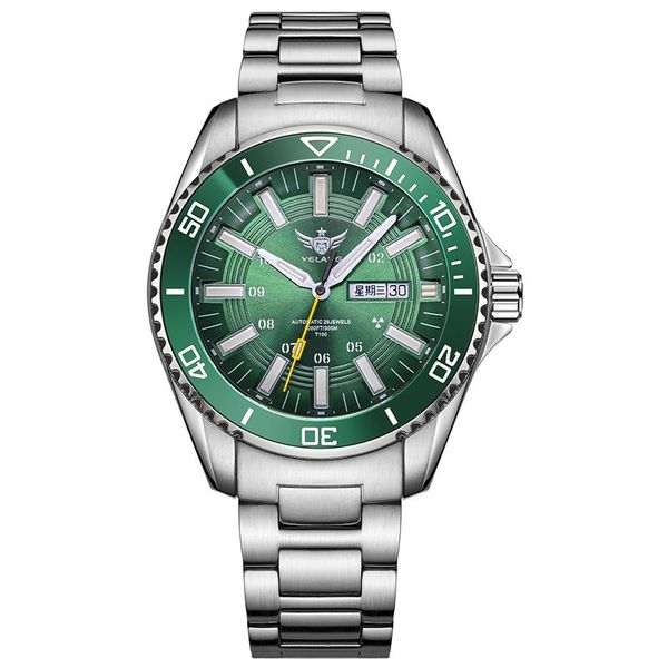 wristwatches yelang men automatic watch mens diver watches t100 tritium luminous wristwatch water ghost 300m waterproof ceramic bezel, Slivery;brown
wristwatches yelang men automatic watch mens diver watches t100 tritium luminous wristwatch water ghost 300m waterproof ceramic bezel, Slivery;brown