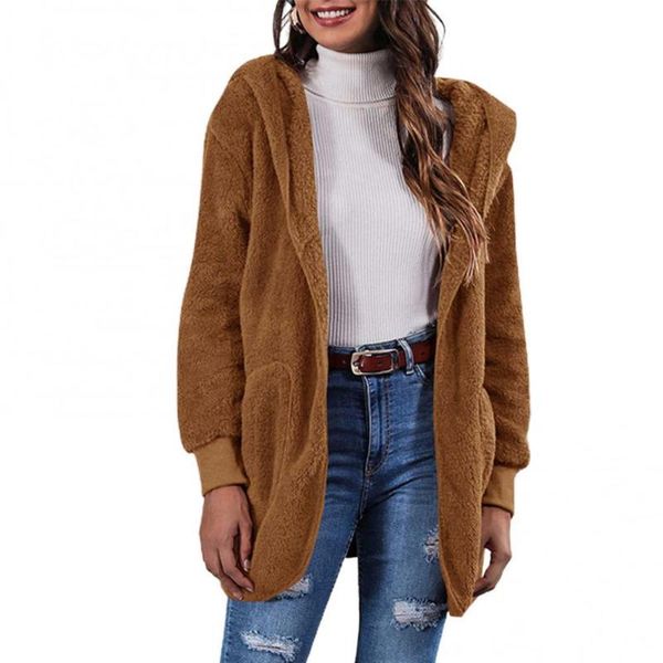 women's jackets harajuku style women long sleeve reversible coat plush warm open front autumn winter outerwear wholesale drop, Black;brown
women's jackets harajuku style women long sleeve reversible coat plush warm open front autumn winter outerwear wholesale drop, Black;brown