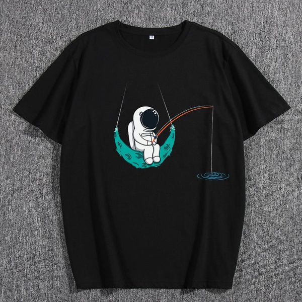 men's t-shirts cotton men t shirt astronaut fishing graphic shirts short sleeve o neck summer tees streetwear clothing, White;black
men's t-shirts cotton men t shirt astronaut fishing graphic shirts short sleeve o neck summer tees streetwear clothing, White;black